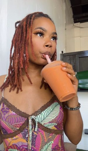 Pineapple smoothie   at Blondies Vegan Proteins + Cafe Hawaii in Honolulu