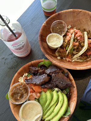 Also had a hibiscus lychee kombucha   at Blondies Vegan Proteins + Cafe Hawaii in Honolulu