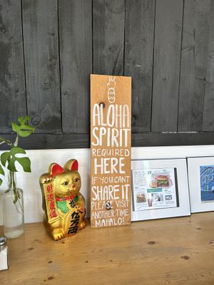 Very friendly staff-Aloha Spirit  at Blondies Vegan Proteins + Cafe Hawaii in Honolulu