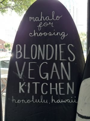  at Blondies Vegan Proteins + Cafe Hawaii in Honolulu