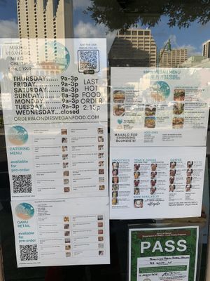 menu  at Blondies Vegan Proteins + Cafe Hawaii in Honolulu