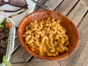 Mac n cheese. Yum!!   at Blondies Vegan Proteins + Cafe Hawaii in Honolulu