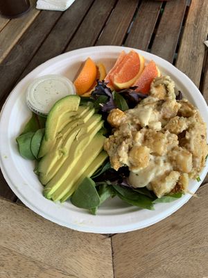 “Egg" breakfast plate  at Blondies Vegan Proteins + Cafe Hawaii in Honolulu