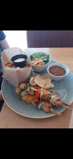 Vegetarian dish at Strandpaviljoen Paal 10 in Ouddorp