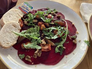 Rote Beete Carpaccio   at Strandpaviljoen Paal 10 in Ouddorp