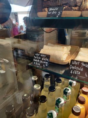 Vegan wraps at Chez Albert in La Rochelle