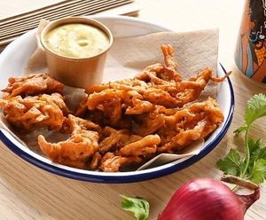 Bhaji fusion with ranc sauce at GORYA in Brussels