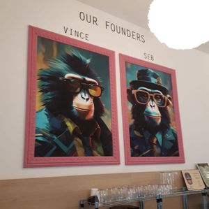 Our founders and/or our ancestors very futurists also...!  Proud to be vegan! at GORYA in Brussels