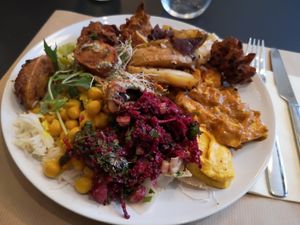 1 plate of buffet 15€ at GORYA in Brussels