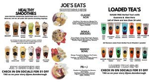 Menu  at Joe's Dunsborough in Dunsborough