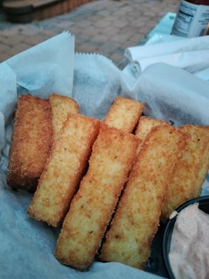 grit fries at Krewe in Jersey City