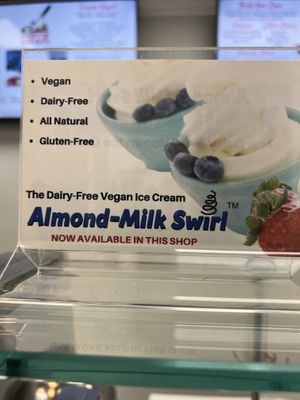 Almond Milk Swifl (Soft Serve)   at Supreme Salads in Stony Brook