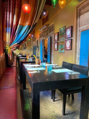 It’s a huge restaurant and bar. This is just one quiet alcove at Monsoon Poon in Auckland