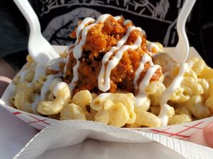 Food at HalloWoodstock 2019 event at Woodstock Farm Sanctuary in High Falls