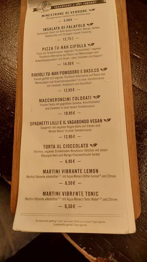 Vegenuary menu #Veganuary at L'Osteria Koblenz in Koblenz