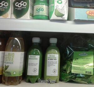 green smoothie delivery to organic shops at Vegan Kitchen in Zurich