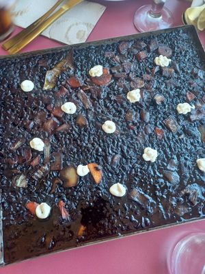 Arroz negro at Samsara in Barcelona