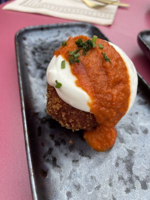 Vegan bomba  at Samsara in Barcelona