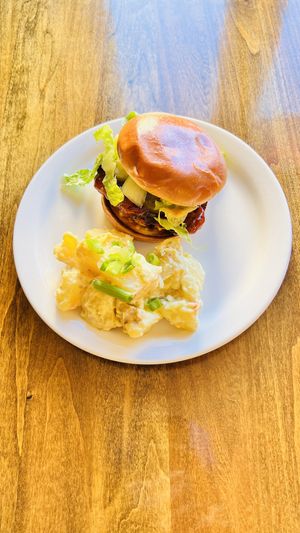  Spicy Chik’N sandwich   at Janelle's Vegan Kitchen in Amherst