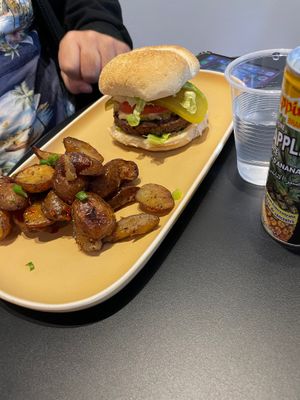 The “Big Mackish” . at Janelle's Vegan Kitchen in Amherst