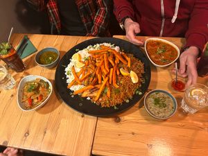 Vegan plate at Bantabaa in Berlin