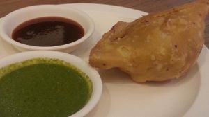 single samosa 20baht at Saras - Pattaya in Pattaya