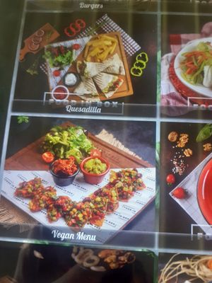 The menu at Food in Box in Kemer