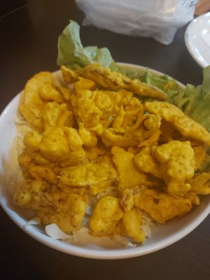 Mixed bhaji at Rajdarbar Indian Restaurant in Chiang Mai