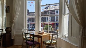 Room overlooking The Parade at Toucan Cafe in Minehead