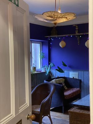 Various seating options at Toucan Cafe in Minehead