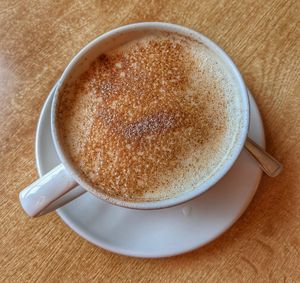 Oak milk spiced chai latte at Toucan Cafe in Minehead
