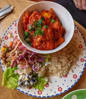 Sweet Potato Curry at Toucan Cafe in Minehead