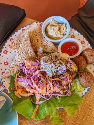 Falafel Salad at Toucan Cafe in Minehead