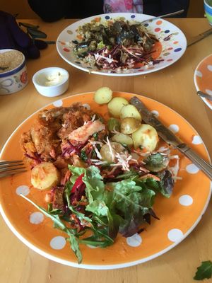 Vegetable pie at Toucan Cafe in Minehead