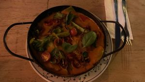 Raviolones con Calabaza Asada y Salsa Rosa  at Cardamomo in Salta