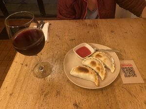 Good vegan empanadas  at Cardamomo in Salta