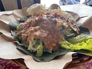 Peanut sauce something   at Warung Indonesia in Kuta
