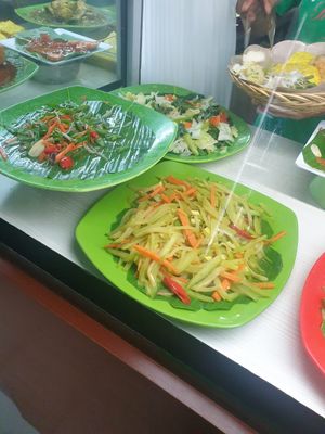 Counter options at Warung Indonesia in Kuta