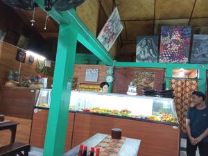 Serving counter at Warung Indonesia in Kuta