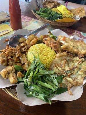 Nasi Campur  at Warung Indonesia in Kuta