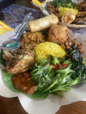 Nasi Campur  at Warung Indonesia in Kuta