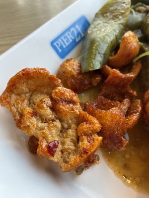 Crispy - get them!  #Veganuary at BKK - Veg Stall Food Court - T21 in Bangkok