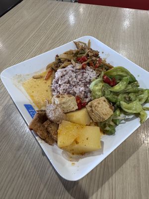 3 veg at 40 baht   at BKK - Veg Stall Food Court - T21 in Bangkok