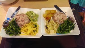 food X 2=80b at BKK - Veg Stall Food Court - T21 in Bangkok