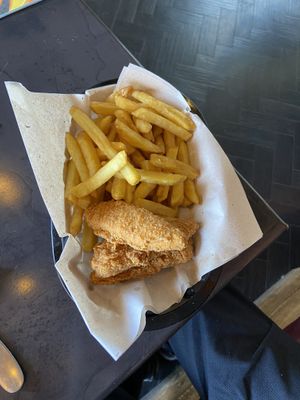 Chicken wings and fries   at Hank's Dirty Norwich in Norwich