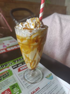 Banoffee milkshake at Hank's Dirty Norwich in Norwich
