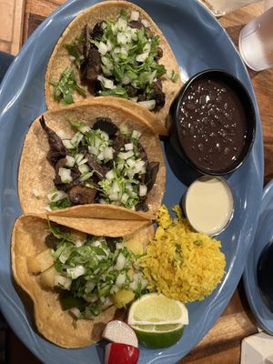 Tacos! Mushroom, and potatoes   at Bickering Twins in Ithaca