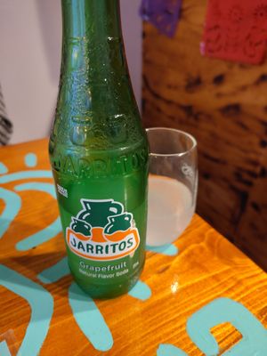 Jarritos Grapefruit at Alebrijes in Wiesbaden