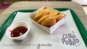 Empanadas at Cero Pollito - Javeriana in Bogota