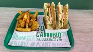 Hummus Sandwich at Cero Pollito - Javeriana in Bogota